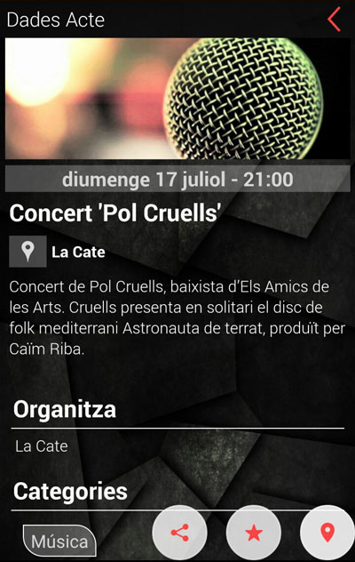 Android App : Dades acte